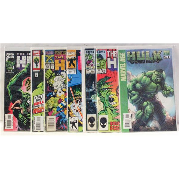 MARVEL COMICS LOT OF 7 AMAZING HULK COMICS