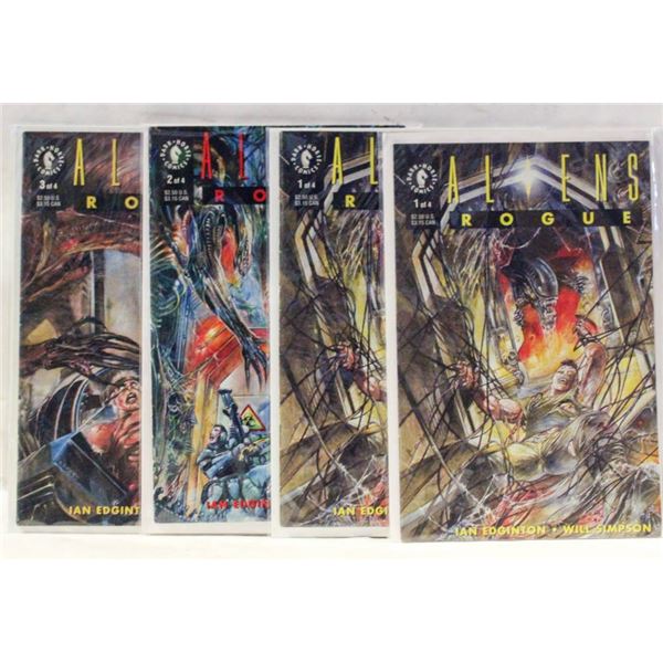 DARKHORSE COMICS VINTAGE ALIEN ROGUE #1,1,2,3