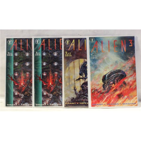 DARKHORSE COMICS VINTAGE ALIEN III #1,2,3,3