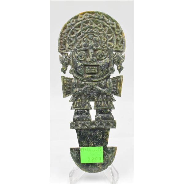 VINTAGE GREEN STONE CARVING
