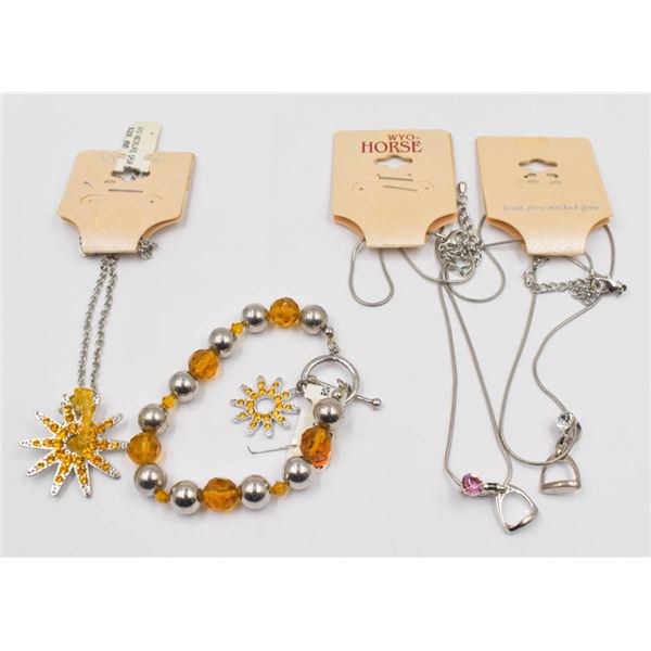 NEW LOT OF 4 WYOHORSE JEWELLERY