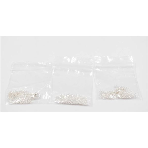 LOT OF 3 925 STAMPED NECKALCES