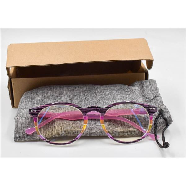 NEW WOMENS POMIDEA PINK BLUE LIGHT GLASSES