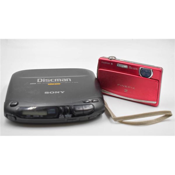 FUJIFILM DIGITAL CAMERA + SONY WALKMAN UNTESTED