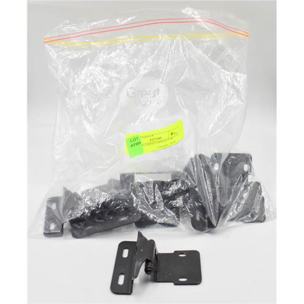 LOT OF 8 CABINET HINGES FOR DOORS