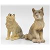 Image 1 : 2 SMALL WOLF STATUES