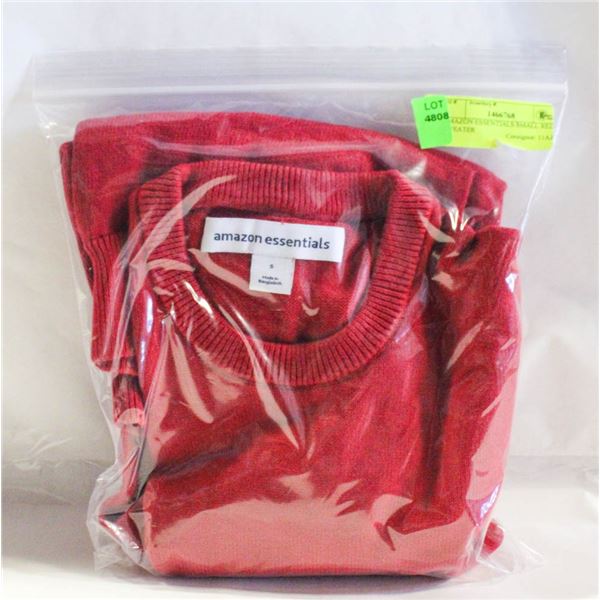 AMAZON ESSENTIALS SMALL RED SWEATER