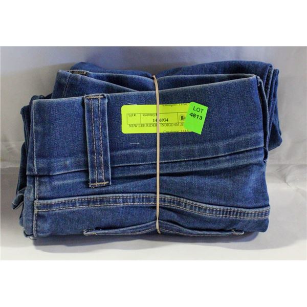 NEW LEE RIDERS INDIGO 6M JEANS