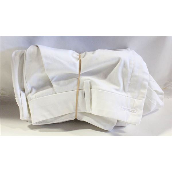 NEW LEE WOMENS STRAIGHT LEG 12 L WHITE DRESS PANTS