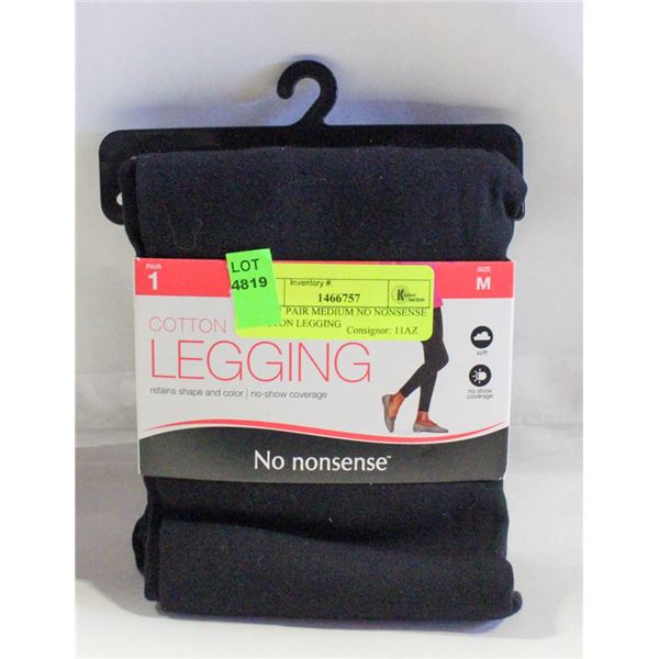 NEW 1 PAIR MEDIUM NO NONSENSE COTTON LEGGING