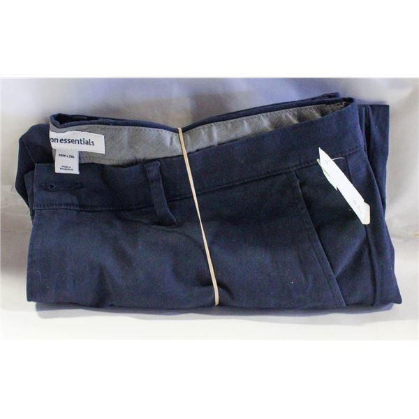 AMAZON ESSENTIALS 40 X 28 BLUE DRESS PANTS