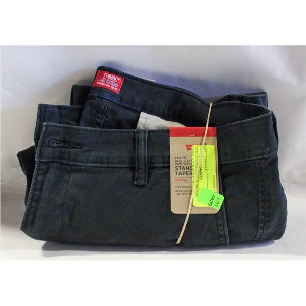 NEW LEVIS XX CHINO STANDARD TAPER 34 X 34 BLACK PA