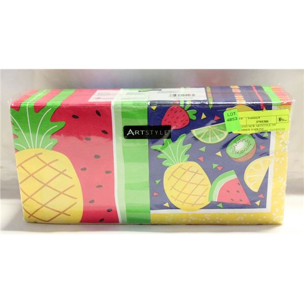 BRAND NEW ARTSTYLE 200 SUMMER NAPKINS