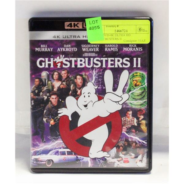 NEW DVD-4K ULTRA HD GHOSTBUSTERS II