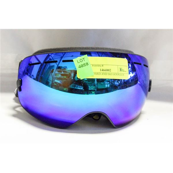 SNOW BOARD AND SKI GOOGLES