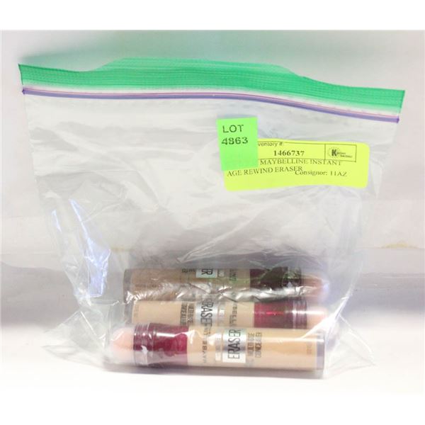 3 X 0.2OZ MAYBELLINE INSTANT AGE REWIND ERASER