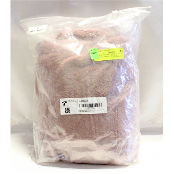 NEW ADDKAKA WOMENS PLUSH LONG SLEEVE HOODIE M