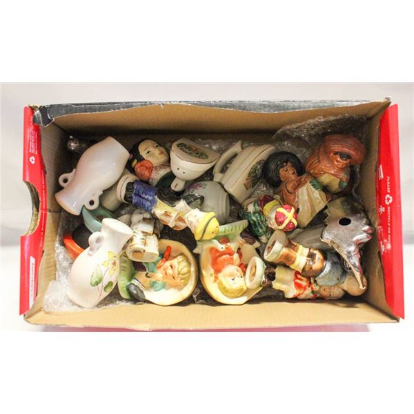 LOT OF VARIOUS SALT AND PEPPER SHAKERS