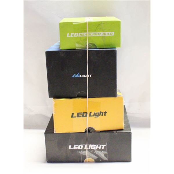 4 BOXES LED H8-9007 X 2-H11 HEADLIGHTS