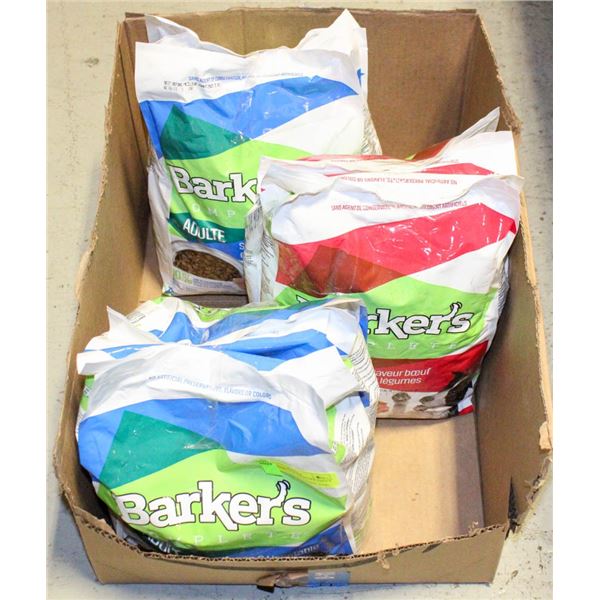 30 LB TTL (6X5LB) BARKER'S ADULT DOG FOOD