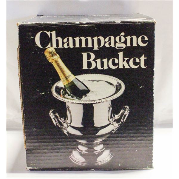 VINTAGE CHAMPAGE METAL BUCKET IN BOX