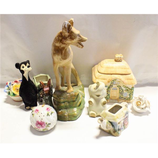 LOT OF VINTAGE CERAMIC FIGURINES