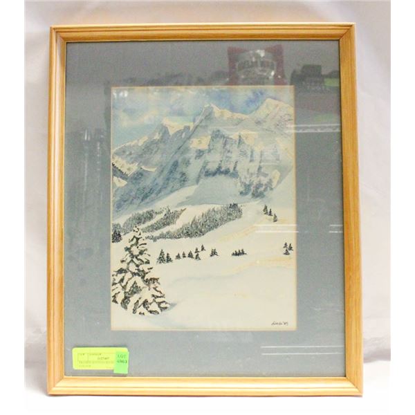 FRAMED MATTED ORIGINAL WATER COLOUR