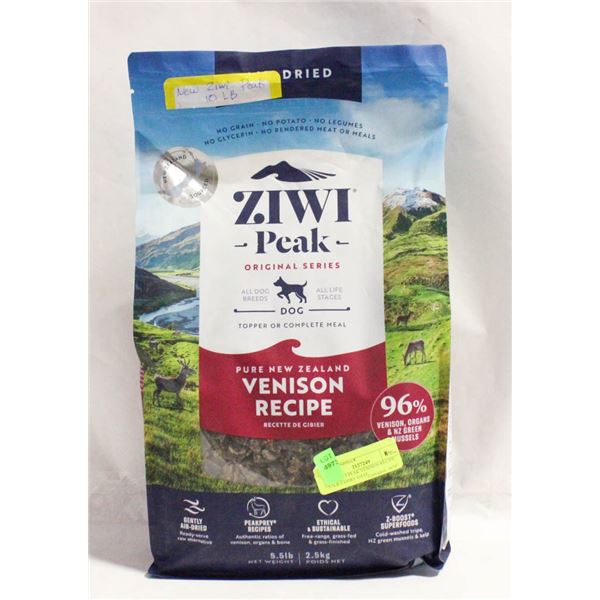 NEW ZIWI PEAK VENISON RECIPE 5.5LB EXPIRY DATE