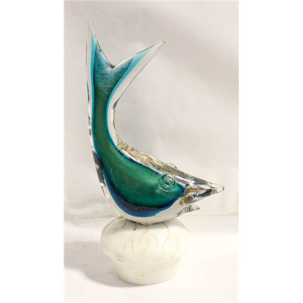 MID CENTURY MURANO SWORDFISH SCULPTURE