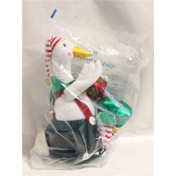 NEW SEALED "DUCK THE HALLS ELF" PLUSH TOY QUACKS