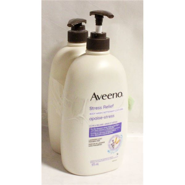 2 X 975ML AVEENO STRESS RELIEF BODY WASH