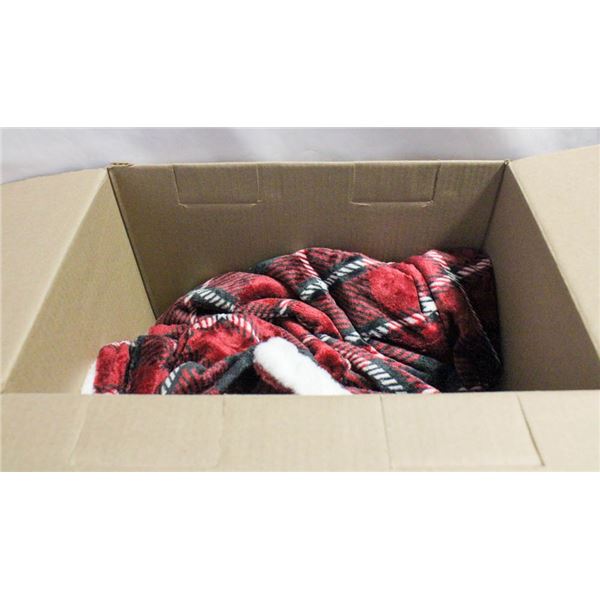 LIFE COMFORT FAUX FUR THROW BLANKET QUEEN SIZE