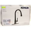 Image 1 : KOHLER PULL-DOWN KITCHEN FAUCET MATTE BLACK FINISH