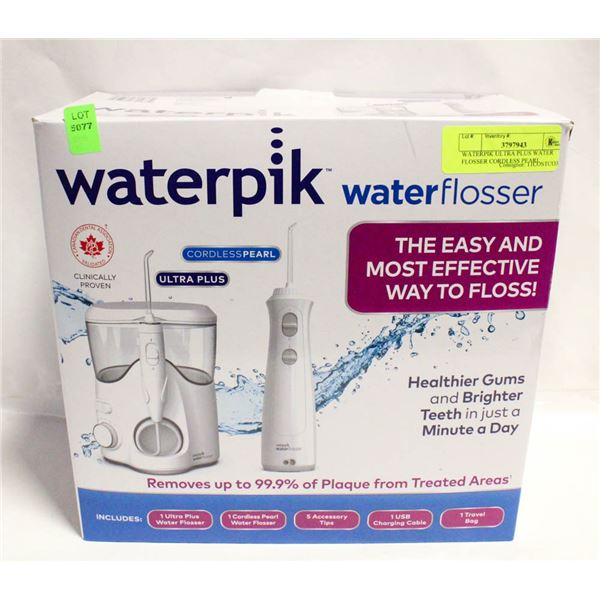 WATERPIK ULTRA PLUS WATER FLOSSER CORDLESS PEARL