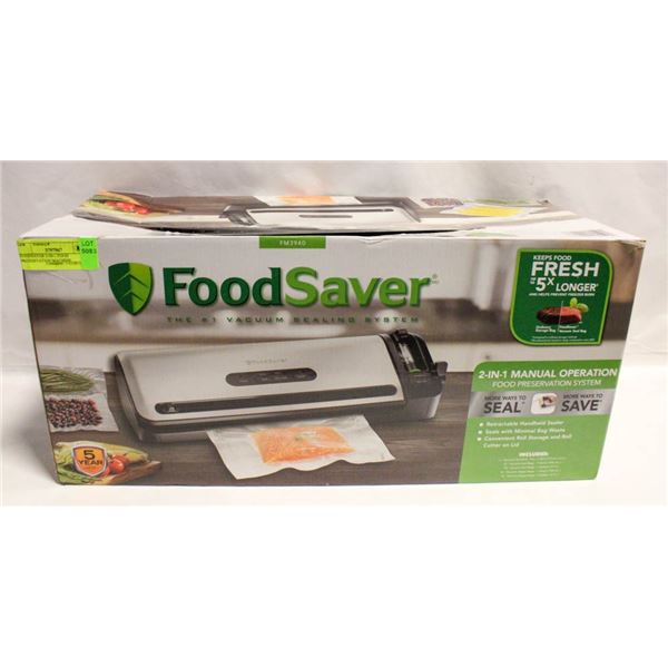 FOODSAVER 2-IN-1 FOOD PRESERVATION MACHINE