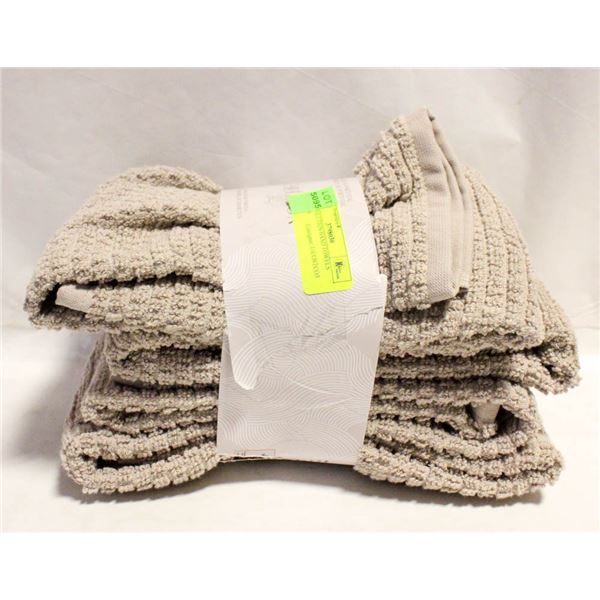 4PK EVOLUTION HAND TOWELS BROWN