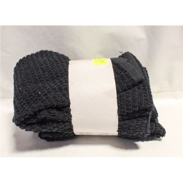 4PK EVOLUTION HAND TOWELS BLACK