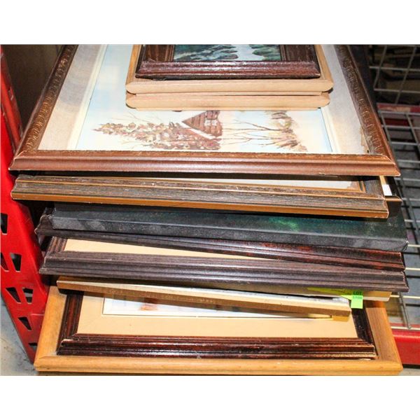 LOT OF VARIOUS STYLE PAINTINGS LOCAL ARTISTS