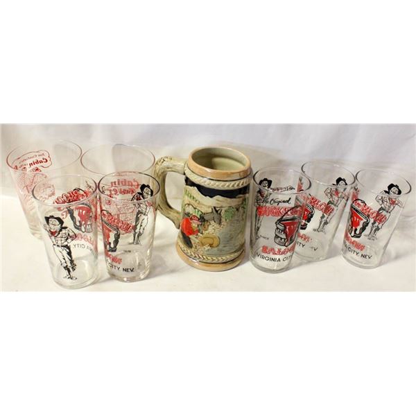 5 VINTAGE THE ORIGINAL BUCKET OF BLOOD SALOON