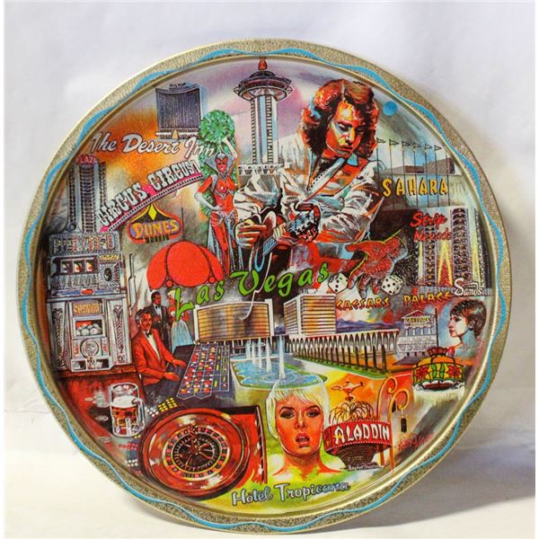 VINTAGE KEN HAAG 1960S TIN ADVERTISING TRAY LAS