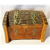 Image 1 : VINTAGE WOOD BOXES WITH BARK LID