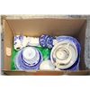Image 1 : ESTATE LOT OF VARIOUS BLUE POTTERY