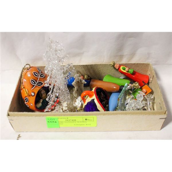 MINIATURE NATIVITY SCENES ASSORTED