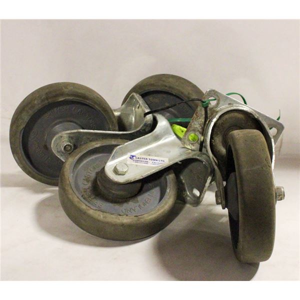 4 HEAVY DUTY CASTORS