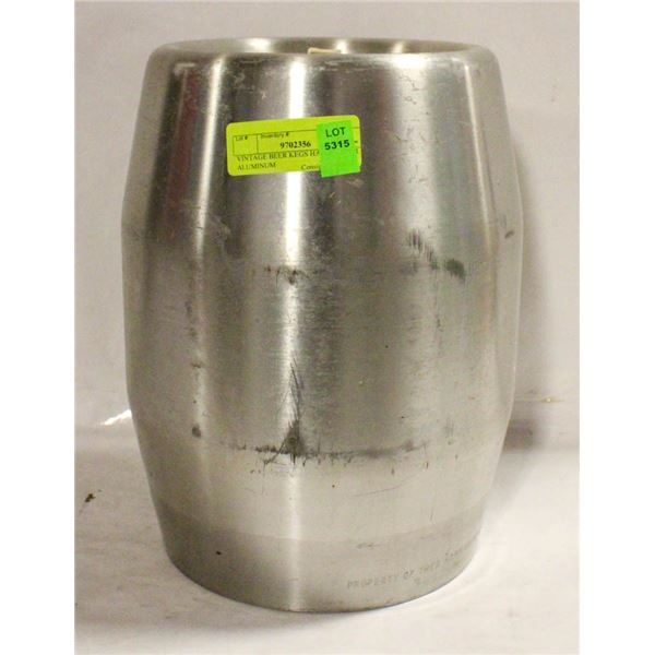 VINTAGE BEER KEGS HAMMS BEER ALUMINUM