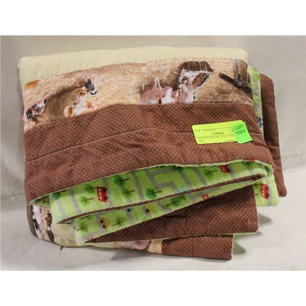 PIGS PATCHWORK QUILT CHILD SIZE