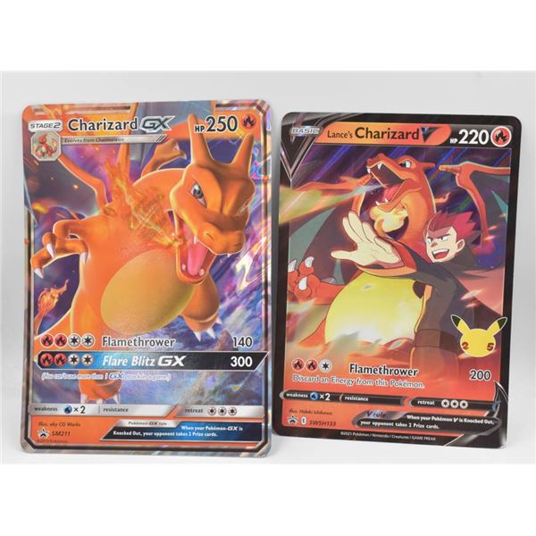 CHARIZARD V & GX JUMBO FOIL CARS BLACK