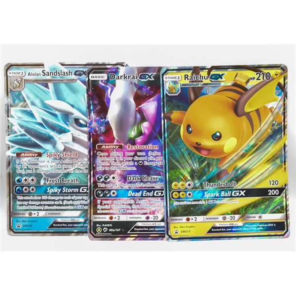 POKEMON GX JUMBO LOT RAICHU DARKRAI &