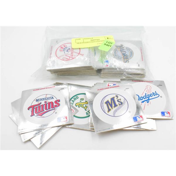 MLB FLEER LOGO STICKERS