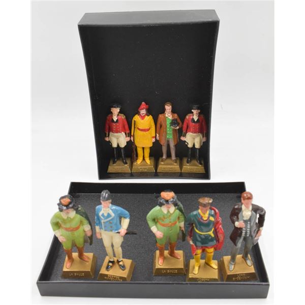 1960 MARX FAMOUS CANADIAN FIGURES 8 LOT